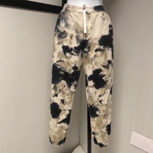 Women’s The Drop Sweatpants Tie-Dye Black Beige Lounge Pants Size S